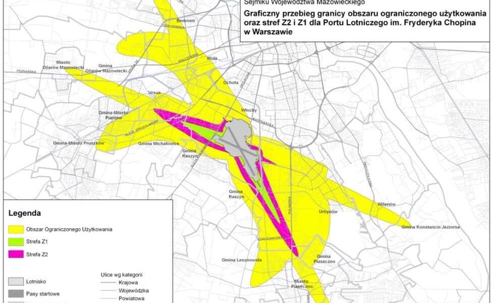 Obszar ograniczonego użytkowania Lotnisko Okęcie